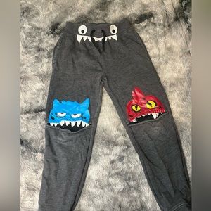 Boys grey monster sweatpants